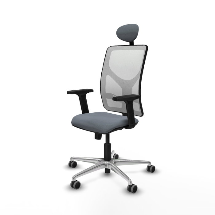 PIQUERAS Y CRESPO Silla de oficina Motilla con mecanismo Sincro Gris y Blanco PIQUERAS Y CRESPO Silla de oficina Motilla con mecanismo Sincro Gris y Blanco