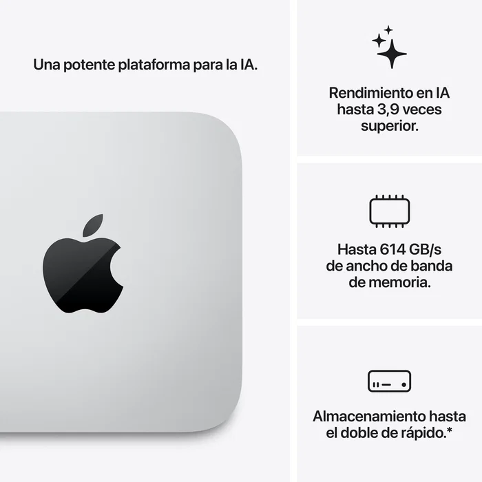 Apple Mac Studio M5 Max 36GB 512GB SSD Plata Apple Mac Studio M5 Max 36GB 512GB SSD Plata