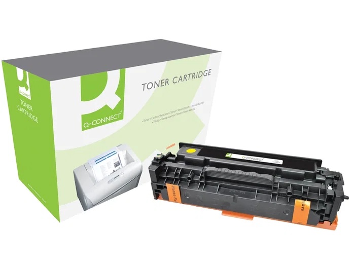 Q-connect Toner Compatible HP CE412A Amarillo para Color LaserJet M351a / 451dn / 451nw / 375nw / 475dn - 2.600 páginas