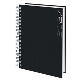 EDEUSTO Agenda Anual 2027 Positano Wire-O Tapa Dura Negro