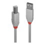 Lindy Cable USB 2.0 Anthra Line Type A a B, 1 m, Gris