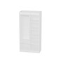 Hanah Home Armario Akser Blanco 90x180x45 cm con Almacenamiento Adicional y Estantes
