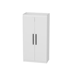 Hanah Home Armario Akser Blanco 90x180x45 cm con Almacenamiento Adicional y Estantes