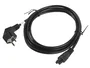 Lanberg CA-C5CA-11CC-003-BK Cable de Alimentación C5 Angular a CEE7/7 3m Negro