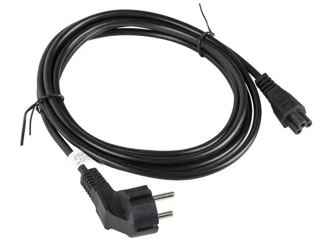 Lanberg CA-C5CA-11CC-003-BK Cable de Alimentación C5 Angular a CEE7/7 3m Negro