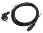 Lanberg ca-c5ca-11cc-003-bk cable de alimentaciÓn cee 7 / 7- c5 3m