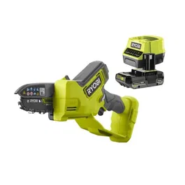 Ryobi RYO4892210203113 Podador a Batería 18V, Sin Escobillas, Batería de Litio 10 cm + Cargador