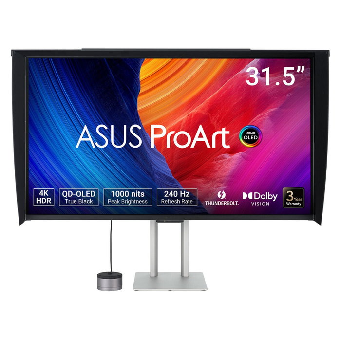 Asus ProArt PA32UCDMR-K Monitor QD-OLED 4K 240 Hz 31.5 pulgadas de color Negro y Plata Asus ProArt PA32UCDMR-K Monitor QD-OLED 4K 240 Hz 31.5 pulgadas de color Negro y Plata