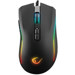 Rampage SMX-R44V2 Ratón Gaming 12800 DPI RGB LED 1kHz HUANO Makro Negro