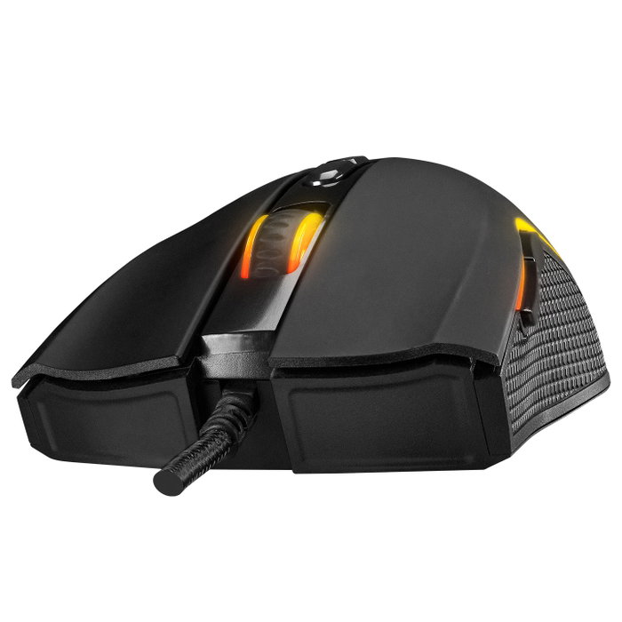 Rampage SMX-R44V2 Ratón Gaming 12800 DPI RGB LED 1kHz HUANO Makro Negro