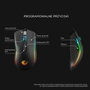 Rampage SMX-R44V2 Ratón Gaming 12800 DPI RGB LED 1kHz HUANO Makro Negro