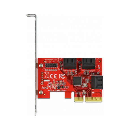DeLOCK Tarjeta SATA PCI Express x4 de 6 puertos - Low Profile DeLOCK Tarjeta SATA PCI Express x4 de 6 puertos - Low Profile