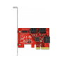 DeLOCK Tarjeta SATA PCI Express x4 de 6 puertos - Low Profile