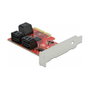 DeLOCK Tarjeta SATA PCI Express x4 de 6 puertos - Low Profile