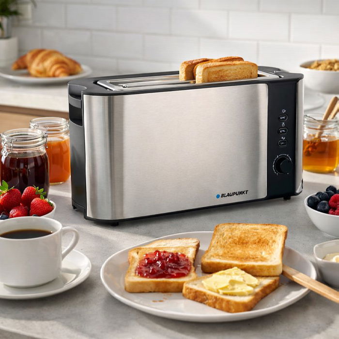 Blaupunkt Tostador de Boca Ancha 1000W de Acero Inoxidable