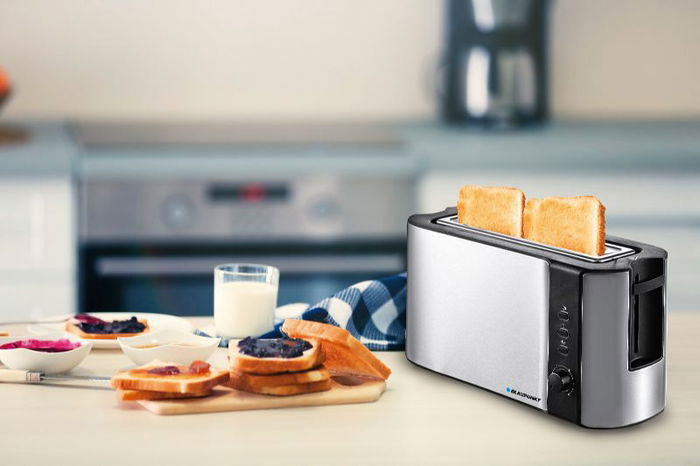 Blaupunkt Tostador de Boca Ancha 1000W de Acero Inoxidable