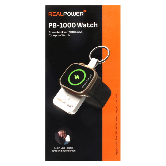 RealPower Powerbank 1000watch 1.000mAh para Apple Watch mini RealPower Powerbank 1000watch 1.000mAh para Apple Watch mini