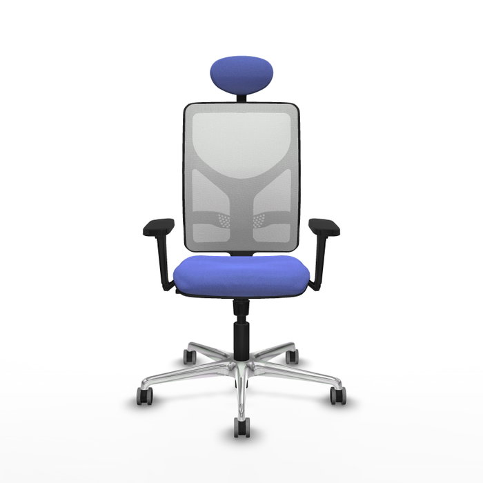 PIQUERAS Y CRESPO Silla de oficina Motilla con mecanismo Sincro, Azul claro y Blanco PIQUERAS Y CRESPO Silla de oficina Motilla con mecanismo Sincro, Azul claro y Blanco
