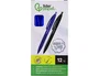 Liderpapel Bolígrafo Retráctil Soft Touch Punta 1 mm con Clip, Tinta Azul, Cuerpo Azul - Para Uso Diario