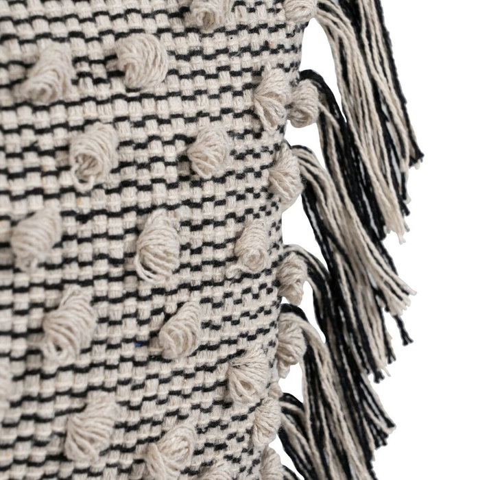 Ixia Cojín de Decoración Beige-Negro 30 x 60 cm