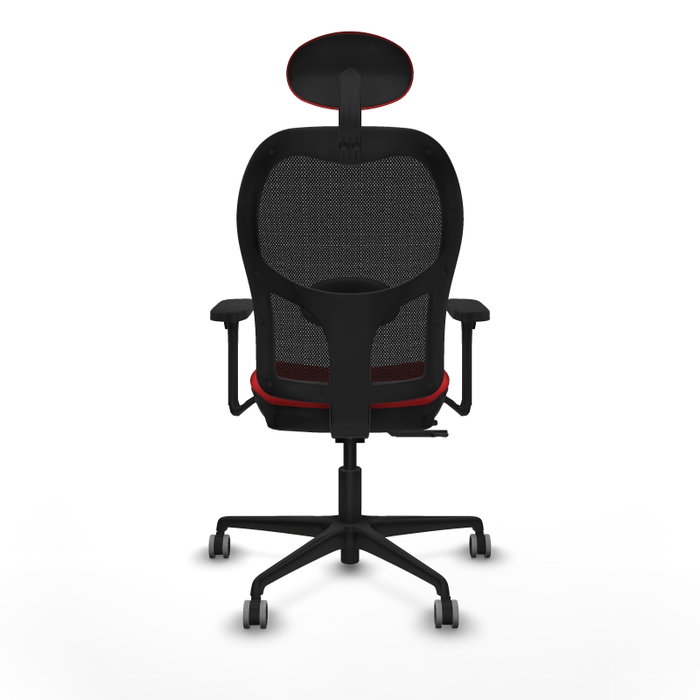 PIQUERAS Y CRESPO Silla de oficina Jorquera Sincro/Traslack Rojo/Negro