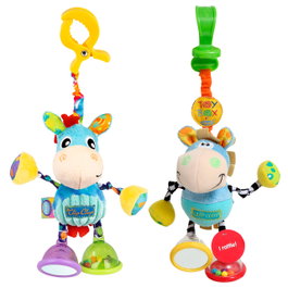 Playgro Clip Clap Juguete Colgante Bebé +0 Meses Sonajero Espejo 6 Idiomas Inglés Francés Alemán Italiano Portugués Español