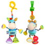 Playgro Clip Clap Juguete Colgante Bebé +0 Meses Sonajero Espejo 6 Idiomas Inglés Francés Alemán Italiano Portugués Español