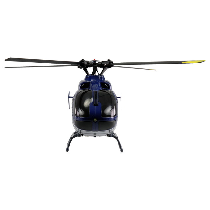 AMEWI The Flying Bulls EC135 PRO Helicóptero a Escala 1:32, RC de 6 Canales, RTF con Motor Brushless, Azul/Gris, para Principiantes 16+