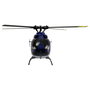 AMEWI The Flying Bulls EC135 PRO Helicóptero a Escala 1:32, RC de 6 Canales, RTF con Motor Brushless, Azul/Gris, para Principiantes 16+