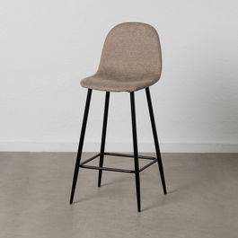Taburete Taupe Tejido-Metal Salón 45,50 X 45 X 105,50 cm