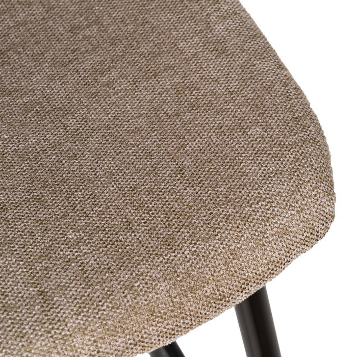 Taburete Taupe Tejido-Metal Salón 45,50 X 45 X 105,50 cm (Set de 4)