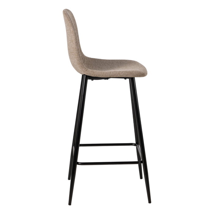 Taburete Taupe Tejido-Metal Salón 45,50 X 45 X 105,50 cm (Set de 4)