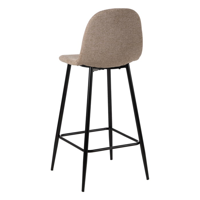 Taburete Taupe Tejido-Metal Salón 45,50 X 45 X 105,50 cm (Set de 4)