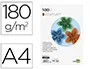 Liderpapel Cartulina A4 180g/m2 Marron Paquete de 100 Hojas