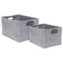 Home Deco Factory Juego de 2 cestas para almacenar VALLEE OUTLET