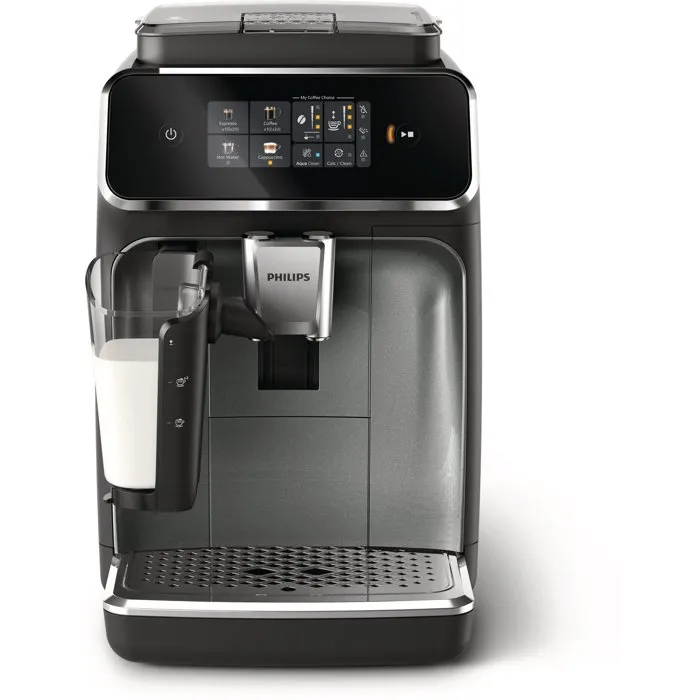 Philips EP2339/40 Cafetera Espresso Serie 2300 con Molinillo Cerámico - Sistema LatteGo, 4 Recetas - Color Panther Black