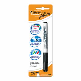 Bic Marcador pizarra Velleda 1741 negro, blíster