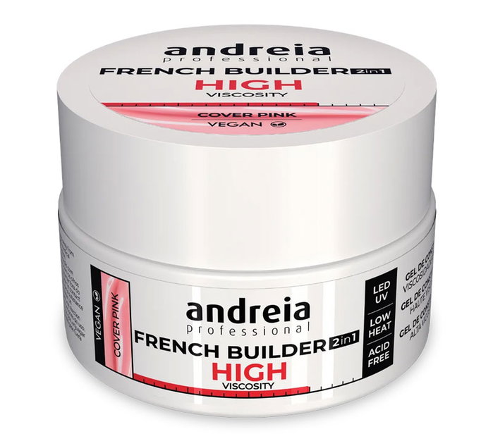 Andreia French Builder Gel Alta Viscosidad Cover Pink 22g Andreia French Builder Gel Alta Viscosidad Cover Pink 22g