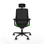 PIQUERAS Y CRESPO Silla de oficina Mardos con mecanismo Sincro/Traslack, Verde y Negro