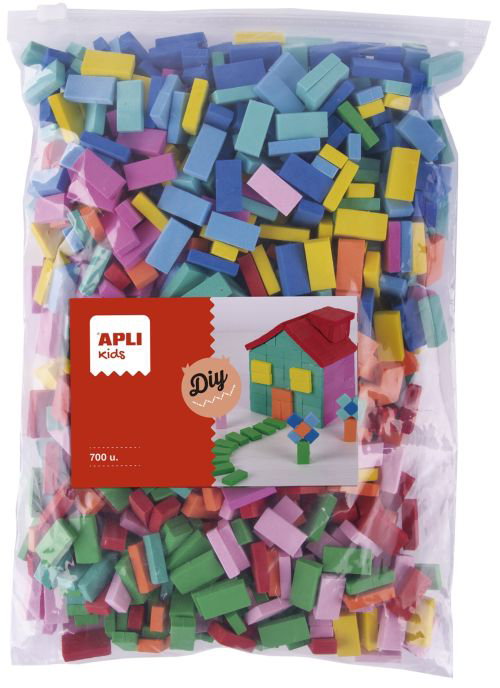APLI PAPER Bolsa 700 Mini Ladrillos Goma EVA