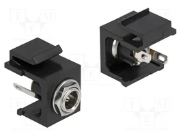 DeLOCK Módulo Keystone hembra DC 5,5 x 2,1 mm negro