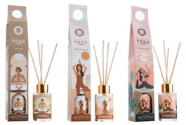 DKD Home Decor Ambientador Mikado Cristal Yoga Pack de 3