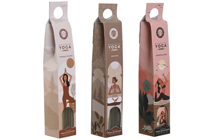 DKD Home Decor Ambientador Mikado Urban Rosa Blanco 3 x 22 x 3 cm (3 Unidades)