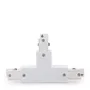 Conector T Carril Trifásico Blanco