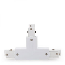 Conector T para Carril Trifásico Blanco