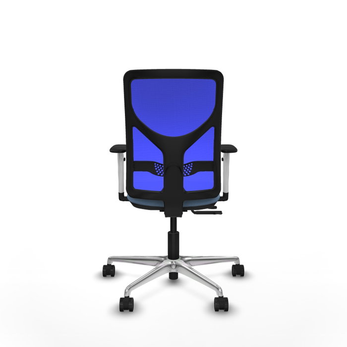 PIQUERAS Y CRESPO Silla de oficina Motilla con mecanismo Sincro/Traslack Azul