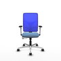 PIQUERAS Y CRESPO Silla de oficina Motilla con mecanismo Sincro/Traslack Azul