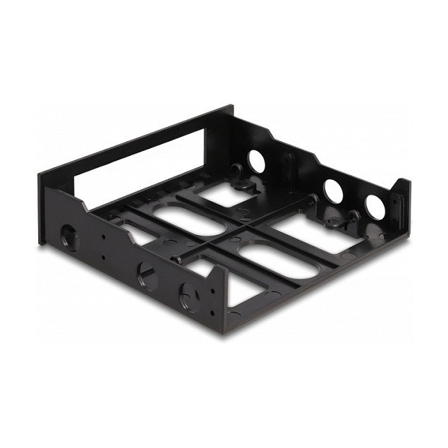 DeLOCK Front Einbaurahmen 3.5" a 5.25" Plástico Negro