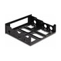 DeLOCK Front Einbaurahmen 3.5" a 5.25" Plástico Negro