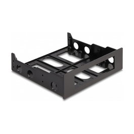 DeLOCK Front Einbaurahmen 3.5" a 5.25" Plástico Negro